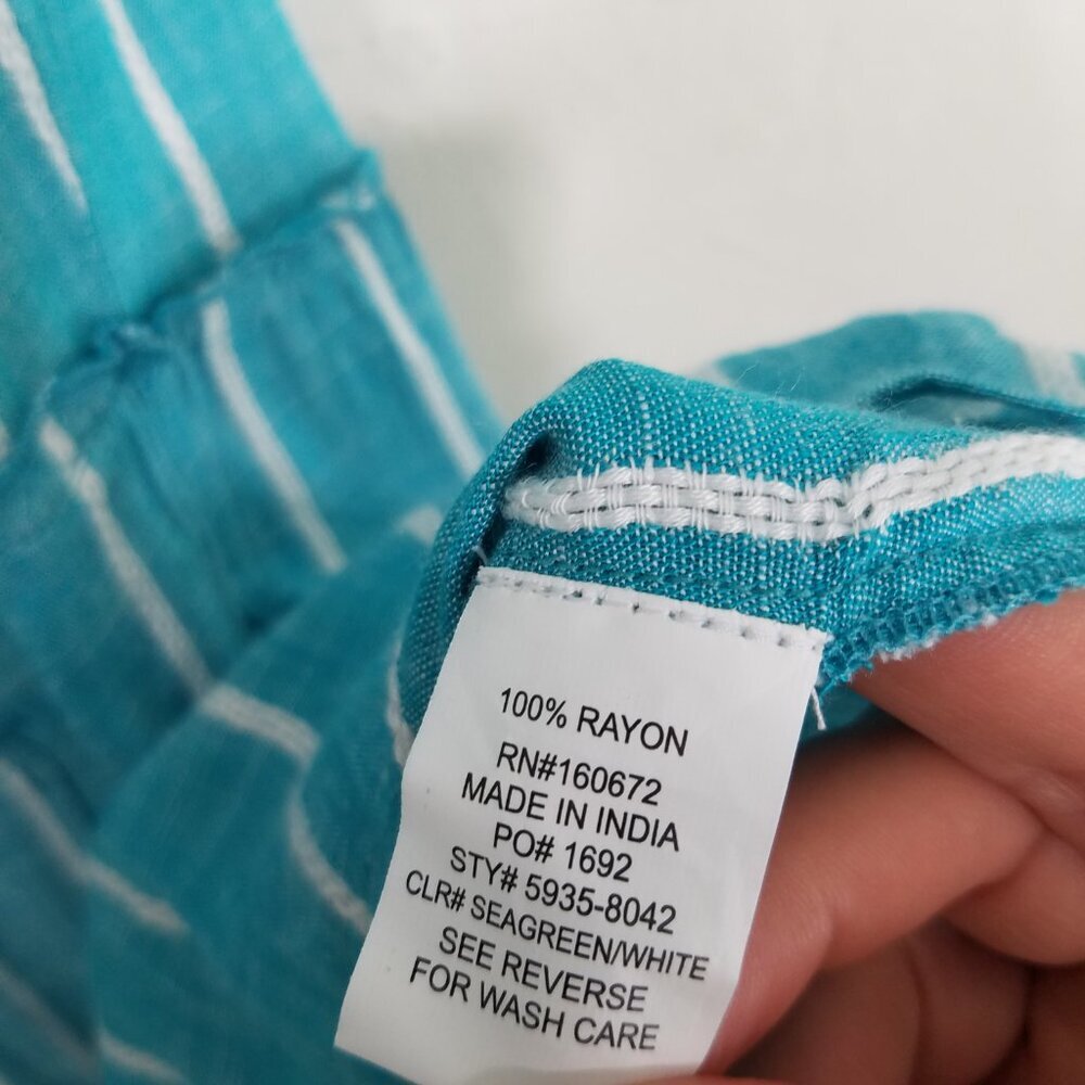 NWT Blue Island Beach Off the Shoulder Stripes Mini Dress Size L - Picture 5 of 5